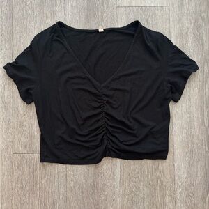 ASOS Black Ruched Women's Top